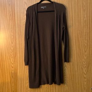 Long brown cardigan